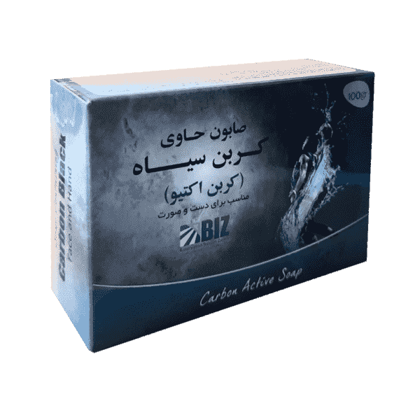 صابون کربن سیاه(کربن اکتیو) دست و صورت بیز
