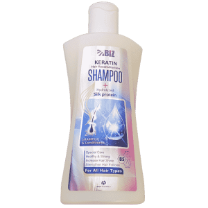 شامپو کراتینه و پروتئین هیدرولیز شده ابریشم بیز