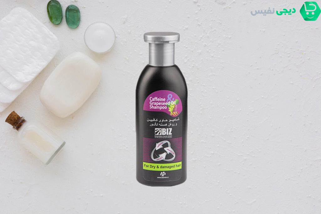 شامپو کافئین و روغن هسته انگور 