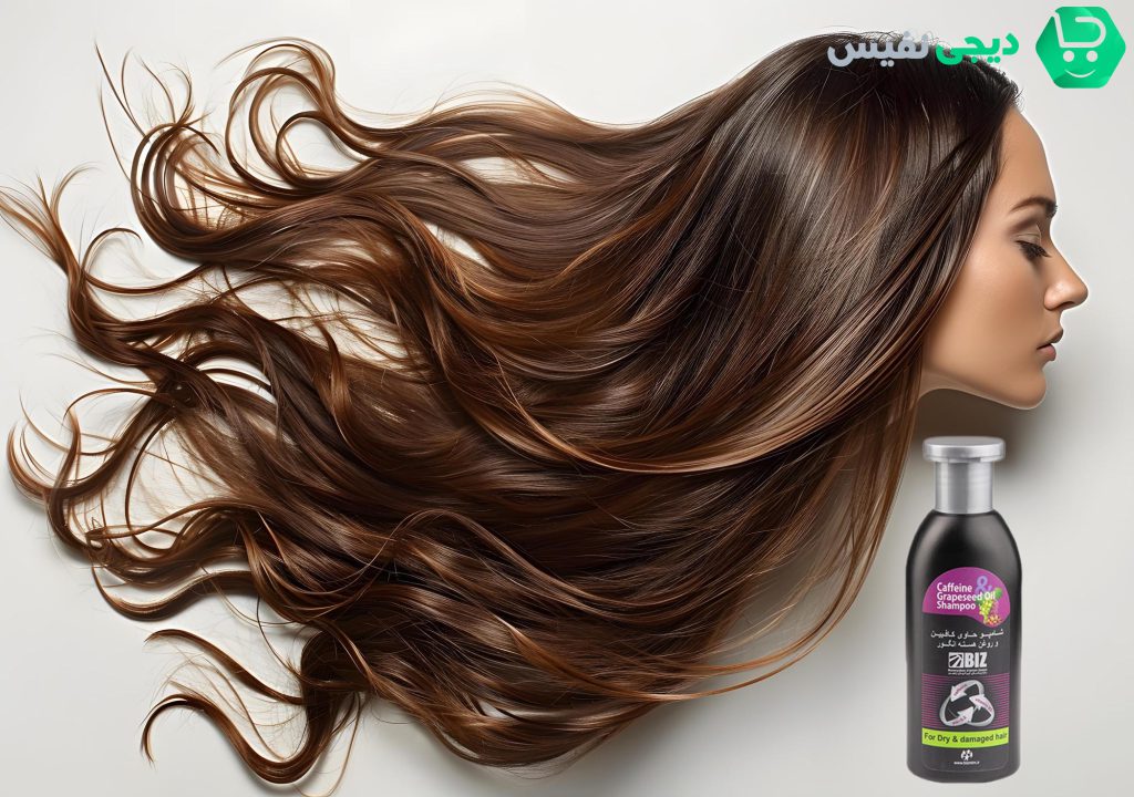 شامپو کافئین و روغن هسته انگور