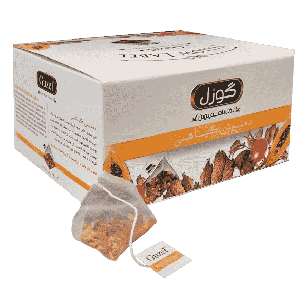 دمنوش مثلثی زرد دراپ باکس گوزل