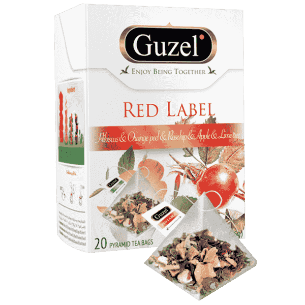 دمنوش مثلثی رد لیبل گوزل