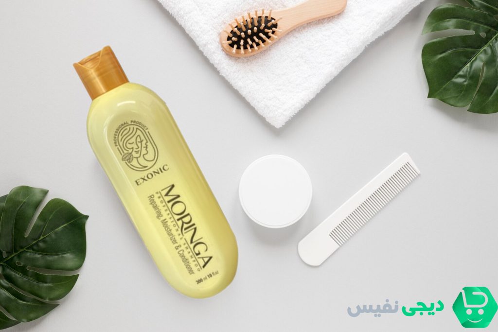شامپو موی سر حاوی روغن مورینگا