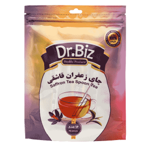دمنوش چای سیاه زعفرانی قاشقی دکتر بیز
