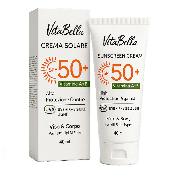 کرم ضد آفتاب spf 50 بی‌رنگ ویتابلا