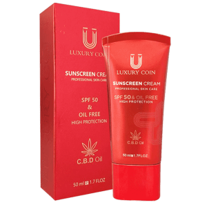 کرم ضد آفتاب spf ۵۰ لاکچری کوین