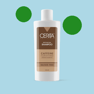ویژگی های شامپو کافئین سولفات فری سریتا