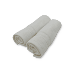 حوله دست و صورت رنگ استخوانی - پک دو عددی