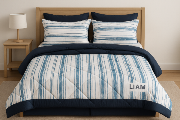 ست لحاف طرح LIAM دو نفره ۶ تکه سه بعدی king size