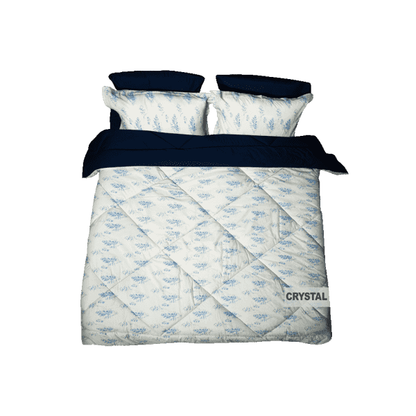ست لحاف طرح CRYSTAL دو نفره ۶ تکه سه بعدی king size
