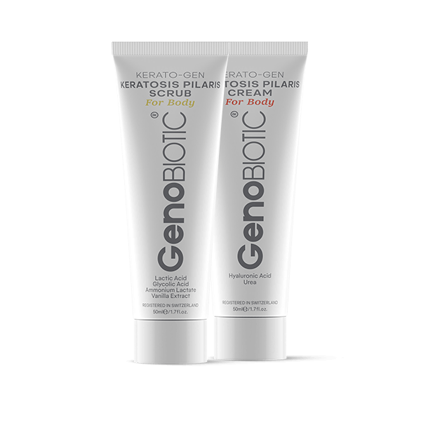GenoBiotic-Keratosis-Pilaris-Cream اسکراب و کرم پوست مرغی بدن ژنوبایوتیک