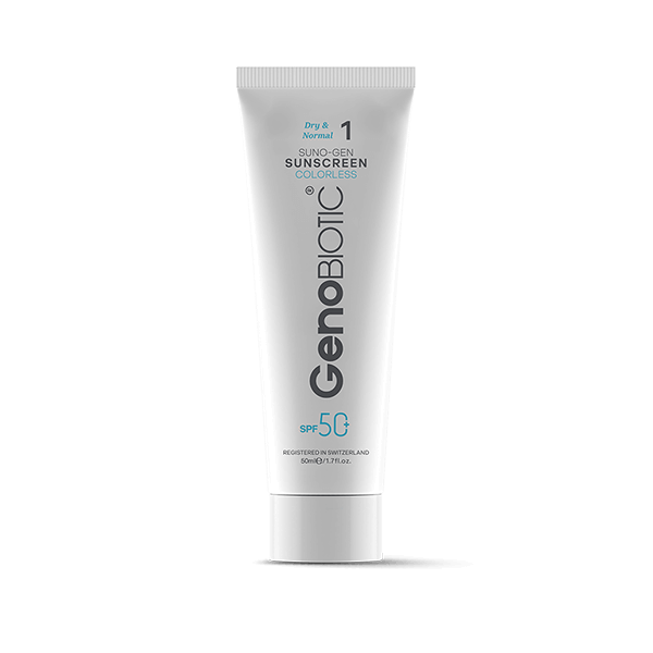 کرم ضد آفتاب پوست خشک ژنوبایوتیک (بی رنگ)